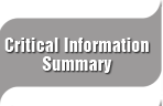Commercial Critical Information Summary
